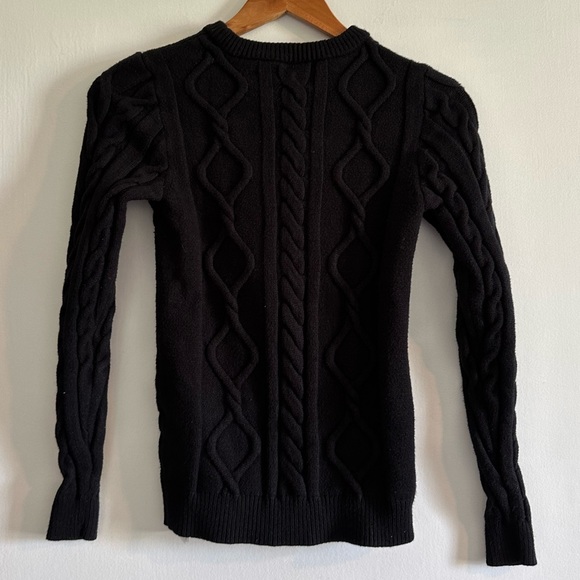 Disney Parks Disneyland Marvel Avengers Black Panther Cable Knit Sweater Size XS - Picture 7 of 9